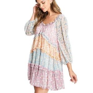 Floral Multi-Color Midi Dress